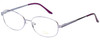 Profile View of Jubilee Mens BIG&TALL J5877-PUR-59mm Metal Designer Reading Glasses Shiny Purple