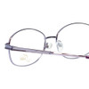 Close Up View of Jubilee J5877 Designer Single Vision Prescription Rx Eyeglasses in Purple Mens Oval Full Rim Metal 59 mm