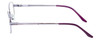 Side View of Jubilee J5877 Designer Progressive Lens Blue Light Blocking Eyeglasses in Purple Mens Oval Full Rim Metal 59 mm