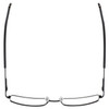 Top View of Jubilee J5914 Designer Progressive Lens Prescription Rx Eyeglasses in Matte Black Mens Rectangle Full Rim Metal 60 mm