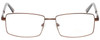 Front View of Jubilee Mens BIG & TALL J-5914-MBR-60 mm Designer Reading Glasses in Matte Brown