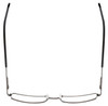 Top View of Jubilee Mens BIG & TALL J-5914-MGU-60mm Designer Reading Glasses Matte Gun Metal