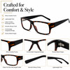 Calabria Soho 1002 Demi Black Designer Eyeglasses :: Custom Left & Right Lens