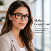 Calabria Soho 1002 Demi Black Designer Eyeglasses :: Custom Left & Right Lens