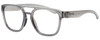 Profile View of Smith Optics Horizon Agency Designer Reading Eye Glasses in Cloud Crystal Grey Unisex Retro Full Rim Acetate 53 mm