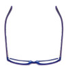 Top View of Vera Bradley Madeline Designer Single Vision Prescription Rx Eyeglasses in Navy Blue African Violet Ladies Rectangle Full Rim Acetate 50 mm