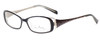 Profile View of Vera Bradley Brittany Ladies Designer Reading Glasses Black Crystal Barcelona 51mm