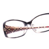 Close Up View of Vera Bradley Brittany Ladies Designer Reading Glasses Black Crystal Barcelona 51mm
