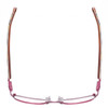 Top View of Vera Bradley KIDS Lana Girls Cateye Designer Reading Glasses Purple Red Rio 46mm