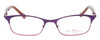 Front View of Vera Bradley KIDS Lana Girls Cateye Designer Reading Glasses Purple Red Rio 46mm