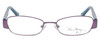 Front View of Vera Bradley McKensie Ladies Designer Reading Eye Glasses Plum Crazy Purple 51mm