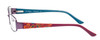 Side View of Vera Bradley McKensie Ladies Designer Reading Eye Glasses Plum Crazy Purple 51mm