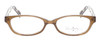Front View of Vera Bradley KIDS Maya Girl Cateye Designer Reading Glasses Buttercup Brown 45mm