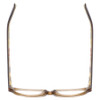 Top View of Vera Bradley KIDS Maya Girl Cateye Designer Reading Glasses Buttercup Brown 45mm