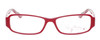 Front View of Vera Bradley Madeline Women Rectangle Designer Reading Glasses Red Pink Swirl 50mm