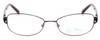 Front View of Vera Bradley Gail Designer Progressive Lens Prescription Rx Eyeglasses in Purple Pink Blue Flower Heather Ladies Rectangle Full Rim Metal 55 mm