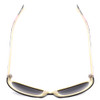 Top View of Vera Bradley Anna Ladies Oversized Sunglasses Black Olivia Pink/Grey Gradient 56mm