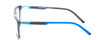 Side View of Ducks Unlimited Labrador Designer Progressive Lens Blue Light Blocking Eyeglasses in Navy Blue Mens Rectangle Full Rim Acetate 54 mm