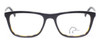 Front View of Ducks Unlimited Labrador Mens Rectangle Full Designer Reading Glasses Black 54mm