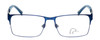 Front View of Ducks Unlimited Station Mens Full Rim Designer Reading Glasses Cobalt Blue 55 mm