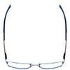 Top View of Ducks Unlimited Station Designer Single Vision Prescription Rx Eyeglasses in Cobalt Blue Mens Rectangle Full Rim Metal 55 mm