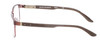 Side View of Ducks Unlimited Spear Designer Reading Eye Glasses with Custom Cut Powered Lenses in Brown Mens Rectangle Full Rim Metal 56 mm