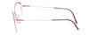 Side View of Silhouette Dynamic Color Wave Designer Single Vision Prescription Rx Eyeglasses in Matte Pink Ladies Cateye Full Rim Acetate 53 mm