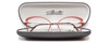 Top View of Silhouette Dynamic Color Wave Designer Single Vision Prescription Rx Eyeglasses in Matte Pink Ladies Cateye Full Rim Acetate 53 mm