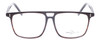 Front View of Santini Mavaldi  Designer Single Vision Prescription Rx Eyeglasses in Brown Unisex Classic Full Rim Acetate 54 mm