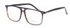 Profile View of Santini Mavaldi  Designer Single Vision Prescription Rx Eyeglasses in Brown Unisex Classic Full Rim Acetate 54 mm