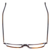 Top View of Santini Mavaldi  Designer Progressive Lens Prescription Rx Eyeglasses in Brown Unisex Classic Full Rim Acetate 54 mm