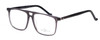 Profile View of Santini Mavaldi  Designer Progressive Lens Prescription Rx Eyeglasses in Crystal Grey Black Unisex Classic Full Rim Acetate 54 mm