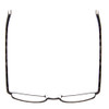 Top View of John Varvatos V150-GUN Rectangle Designer Reading Glasses Antique Gun Metal 56mm