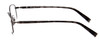 Side View of John Varvatos V150-GUN Designer Progressive Lens Blue Light Blocking Eyeglasses in Antique Gun Metal Unisex Rectangle Full Rim Metal 56 mm