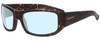 Profile View of Smith Optics BAUHAUS Designer Blue Light Blocking Eyeglasses in Matte Tortoise Havana Mens Classic Full Rim Acetate 59 mm