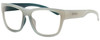 Profile View of Smith Optics EMBER Designer Reading Eye Glasses with Custom Cut Powered Lenses in Crystal Turquoise Blue Green Mens Classic Full Rim Acetate 56 mm