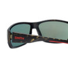 Close Up View of Smith FORGE Men's Classic Sunglasses Matte Green Tortoise Havana/Red Mirror 64mm
