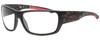 Profile View of Smith Optics FORGE Designer Progressive Lens Prescription Rx Eyeglasses in Matte Green Tortoise Havana Mens Classic Full Rim Acetate 64 mm