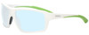 Profile View of Smith Optics HOOKSHOT Designer Progressive Lens Blue Light Blocking Eyeglasses in Matte White Mens Classic Full Rim Acetate 62 mm