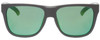 Front View of Smith Optic LOWDOWN 2 Unisex Square Sunglasses Matte Grey Blue/Green Mirror 55mm