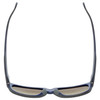 Top View of Smith Optic LOWDOWN 2 Unisex Square Sunglasses Matte Grey Blue/Green Mirror 55mm