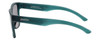 Side View of Smith LOWDOWN XL 2 Unisex Sunglasses in Matte Green/Platinum Silver Mirror 60 mm