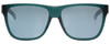 Front View of Smith LOWDOWN XL 2 Unisex Sunglasses in Matte Green/Platinum Silver Mirror 60 mm