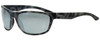 Profile View of Smith REDDING Sunglasses in Grey Tortoise/Polarized Platinum Silver Mirror 52 mm