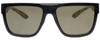 Front View of Smith COMEBACK Sunglasses Black White Canvas Splatter/Polarized Grey Green 58 mm