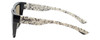 Side View of Smith COMEBACK Sunglasses Black White Canvas Splatter/Polarized Grey Green 58 mm