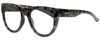Profile View of Smith Optics CRUSADER Designer Reading Eye Glasses in Camo Tortoise Havana Ladies Cateye Full Rim Acetate 53 mm