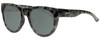 Profile View of Smith Optics CRUSADER Designer Polarized Sunglasses with Custom Cut Smoke Grey Lenses in Camo Tortoise Havana Ladies Cateye Full Rim Acetate 53 mm