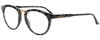 Profile View of Smith Optics QUESTA Designer Blue Light Blocking Eyeglasses in Havana Green Tortoise Ladies Cateye Full Rim Acetate 50 mm
