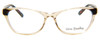 Front View of Vera Bradley Jessica Designer Single Vision Prescription Rx Eyeglasses in Falling Flowers Crystal Brown Tortoise Havana Ladies Cateye Full Rim Acetate 54 mm